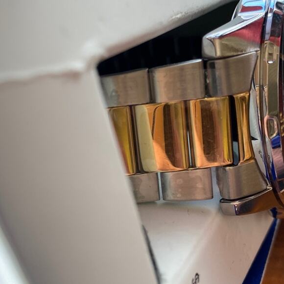 CASIO Two Tone Gold Silver 50M Water Resistant Gold Ion Date MTPVD1SG9B Open Box - Picture 5 of 9